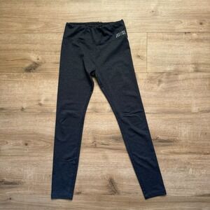 Justice‎ Active Girls Charcoal Gray Heathered Leggings Size 12 Athletic Pants